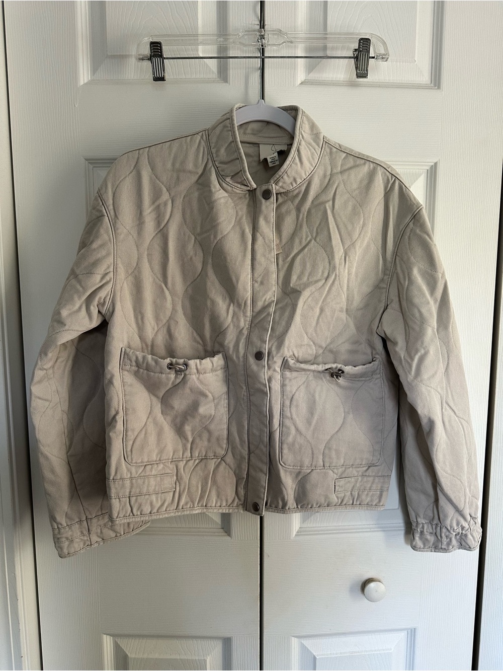 Joie Light Beige Quilted Jacket